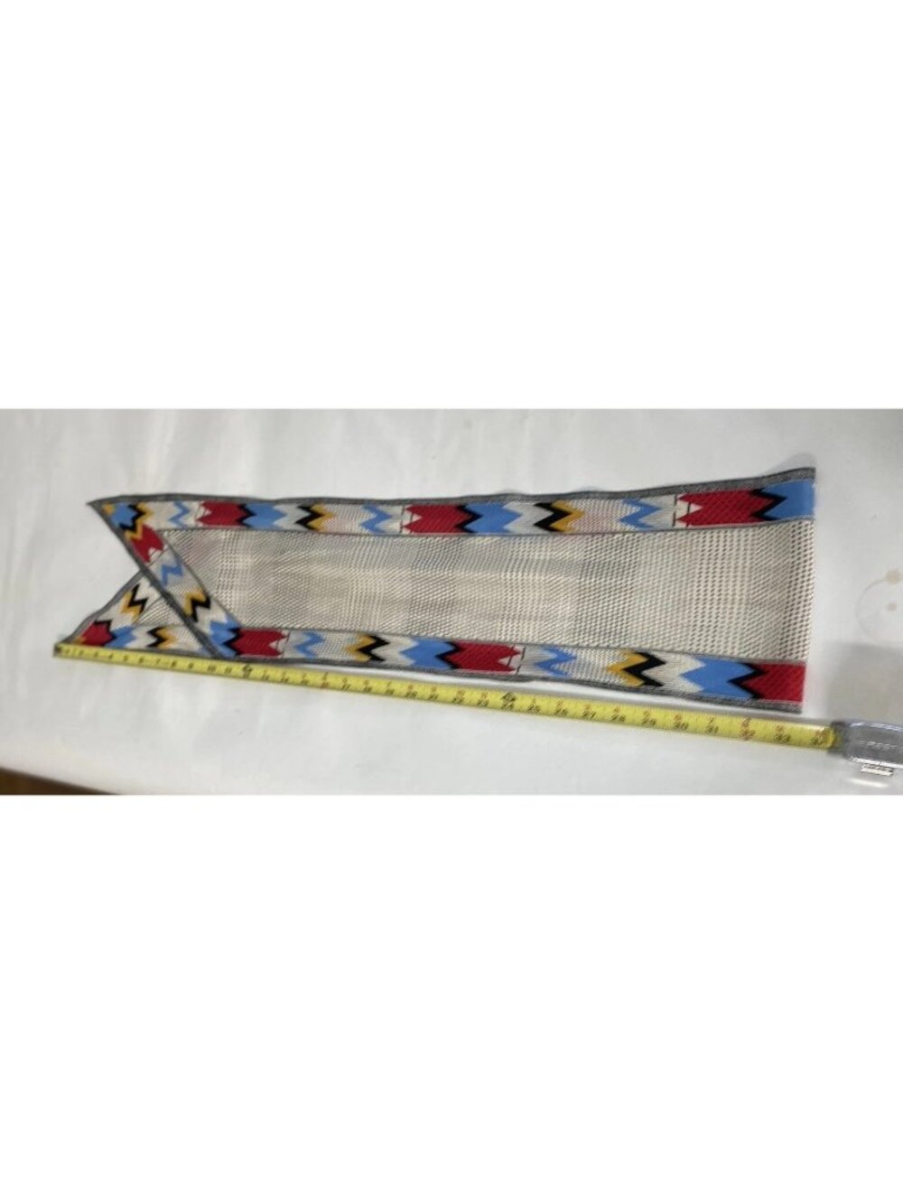 Vintage Albert Nipon XIIX Karat Silk Scarf 62 Inch Geometric Dots Japan 1970s - Picture 6 of 16